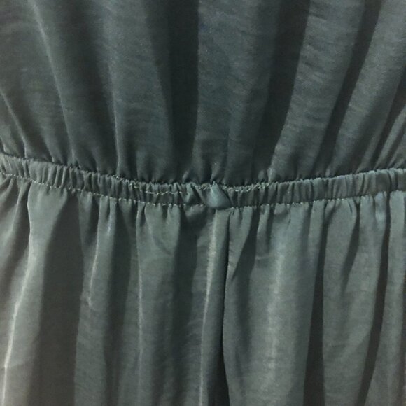 PRINCESS POLLY Randi Dress Women's Size 10 Teal Mini Ruffles Long Sleeves NWT - Picture 7 of 14